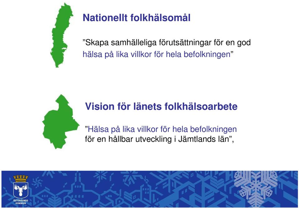 Vision för länets folkhälsoarbete Hälsa på lika villkor