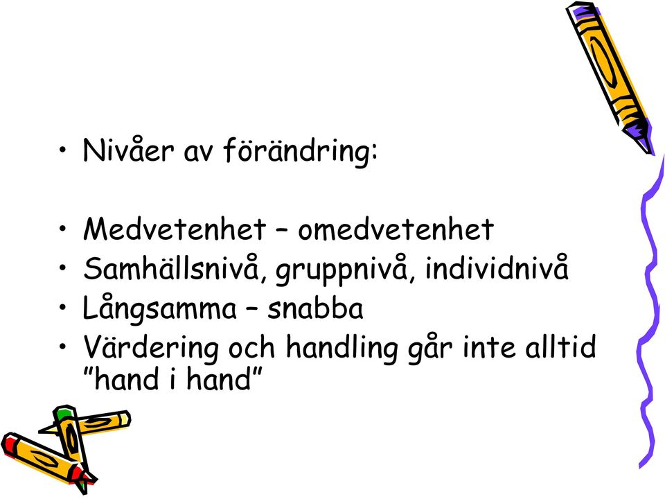 individnivå Långsamma snabba