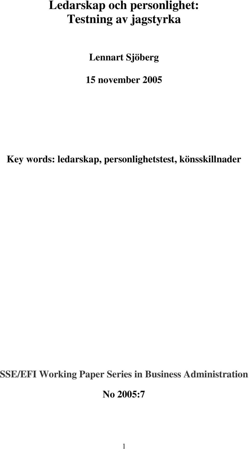ledarskap, personlighetstest, könsskillnader