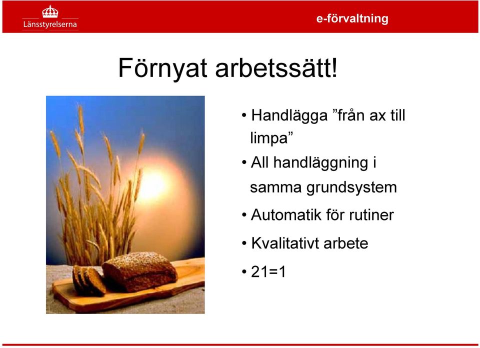 handläggning i samma grundsystem
