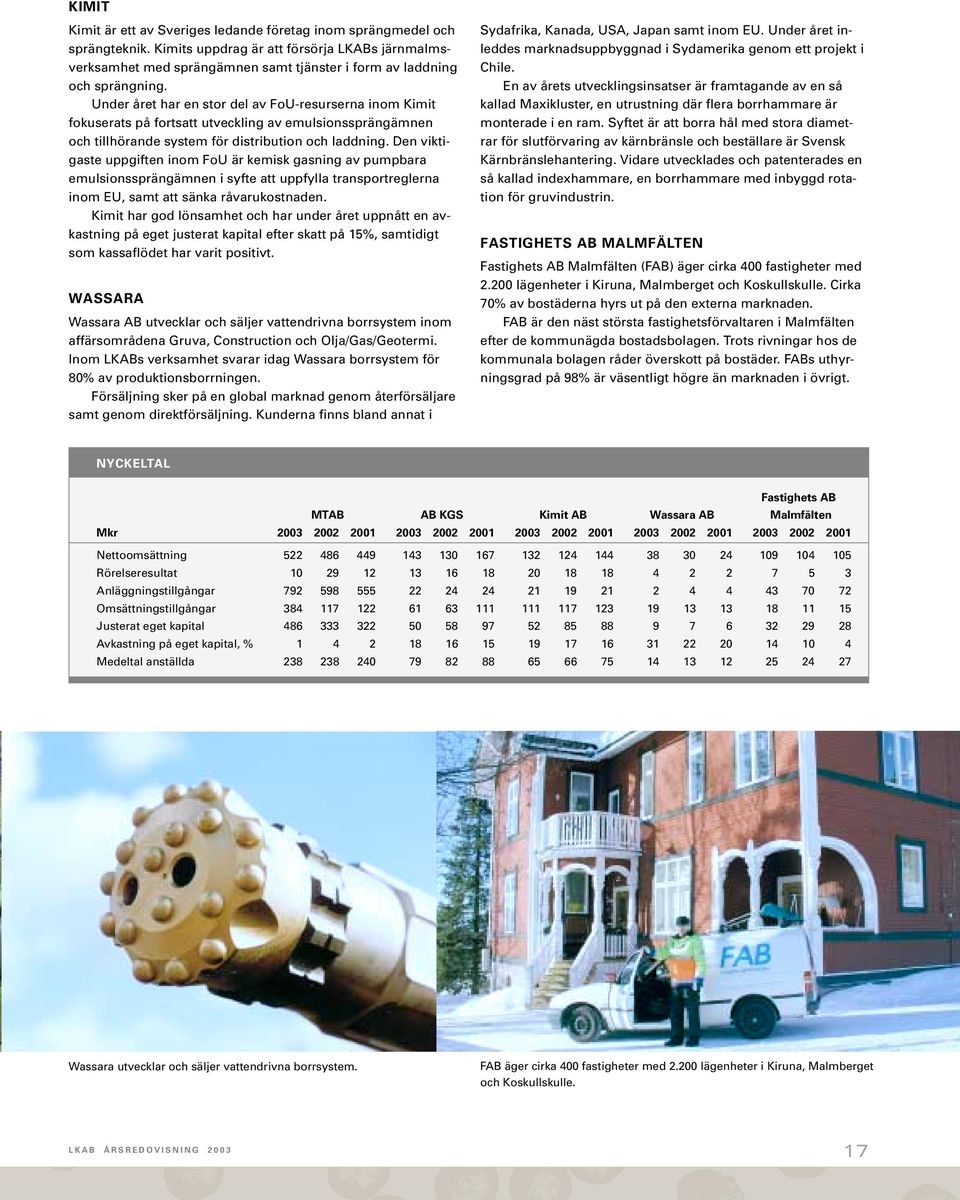 Under året har en stor del av FoU-resurserna inom Kimit fokuserats på fortsatt utveckling av emulsionssprängämnen och tillhörande system för distribution och laddning.