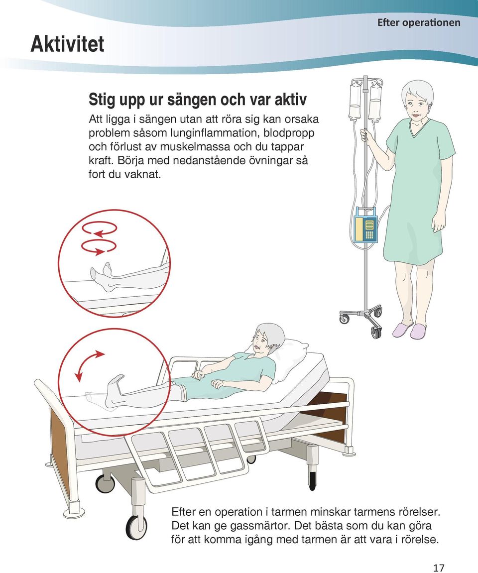 Börja med nedanstående övningar så fort du vaknat.