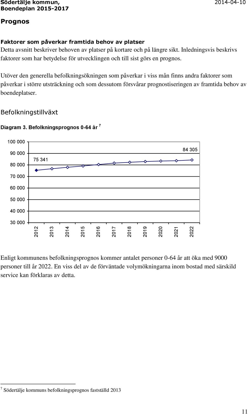 Utöver den generella befolkningsökningen som påverkar i viss mån finns andra faktorer som påverkar i större utsträckning och som dessutom försvårar prognostiseringen av framtida behov av