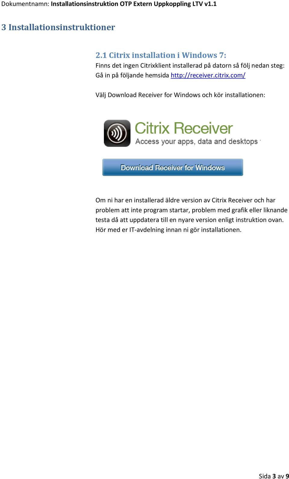 hemsida http://receiver.citrix.