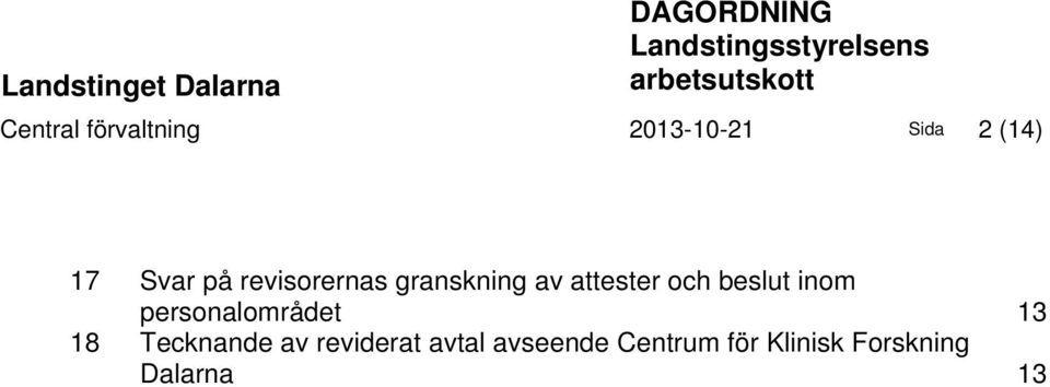 granskning av attester och beslut inom personalområdet 13 18