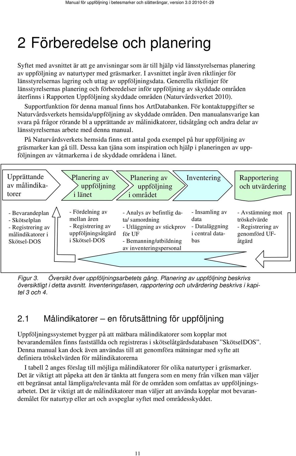 Generella riktlinjer för länsstyrelsernas planering och förberedelser inför uppföljning av skyddade områden återfinns i Rapporten Uppföljning skyddade områden (Naturvårdsverket 2010).