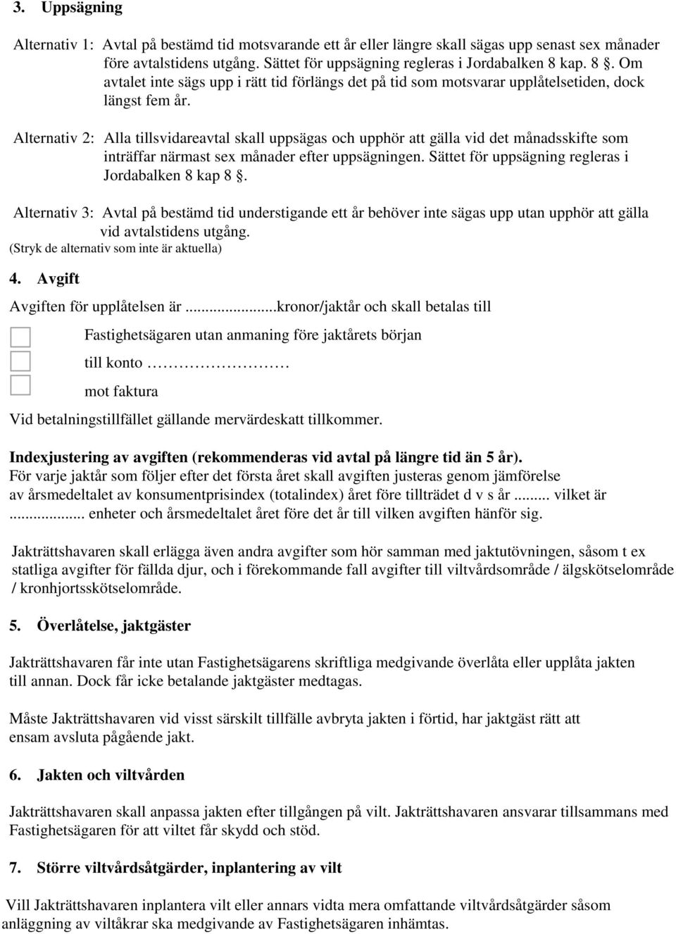 AVTAL OM UPPLÅTELSE AV JAKT - PDF Free Download