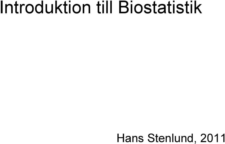 Biostatistik