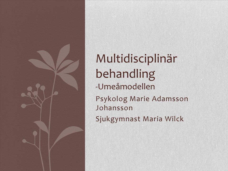 Psykolog Marie Adamsson