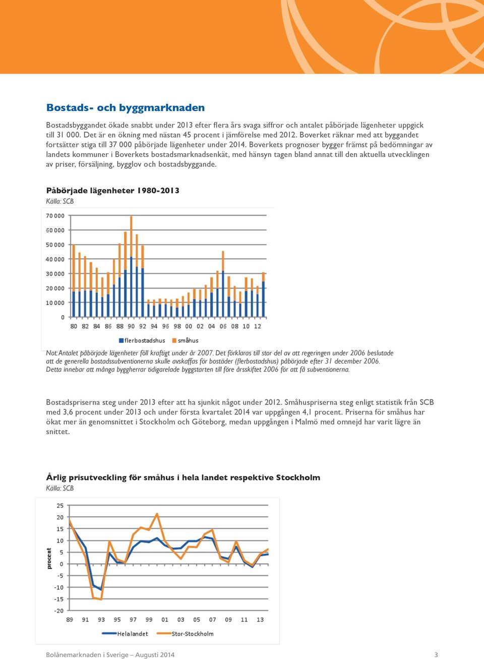 Boverkets prognoser bygger främst på bedömningar av landets kommuner i Boverkets bostadsmarknadsenkät, med hänsyn tagen bland annat till den aktuella utvecklingen av priser, försäljning, bygglov och