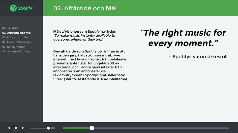 betalande prenumeranter (står för ungefär 90% av intäkterna) och i andra hand intäkter från annonsörer som annonserar via