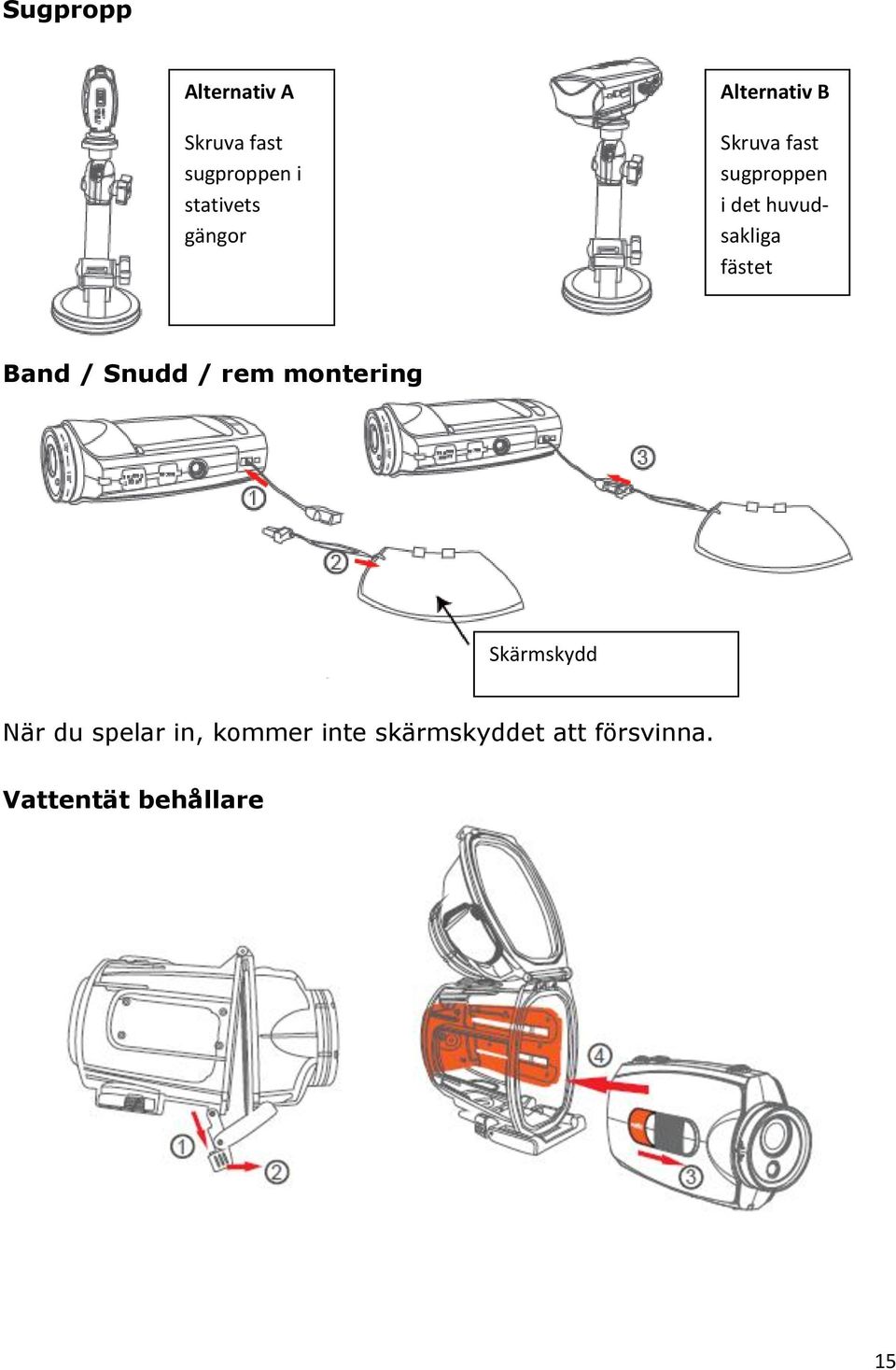 fästet Band / Snudd / rem montering Skärmskydd När du spelar