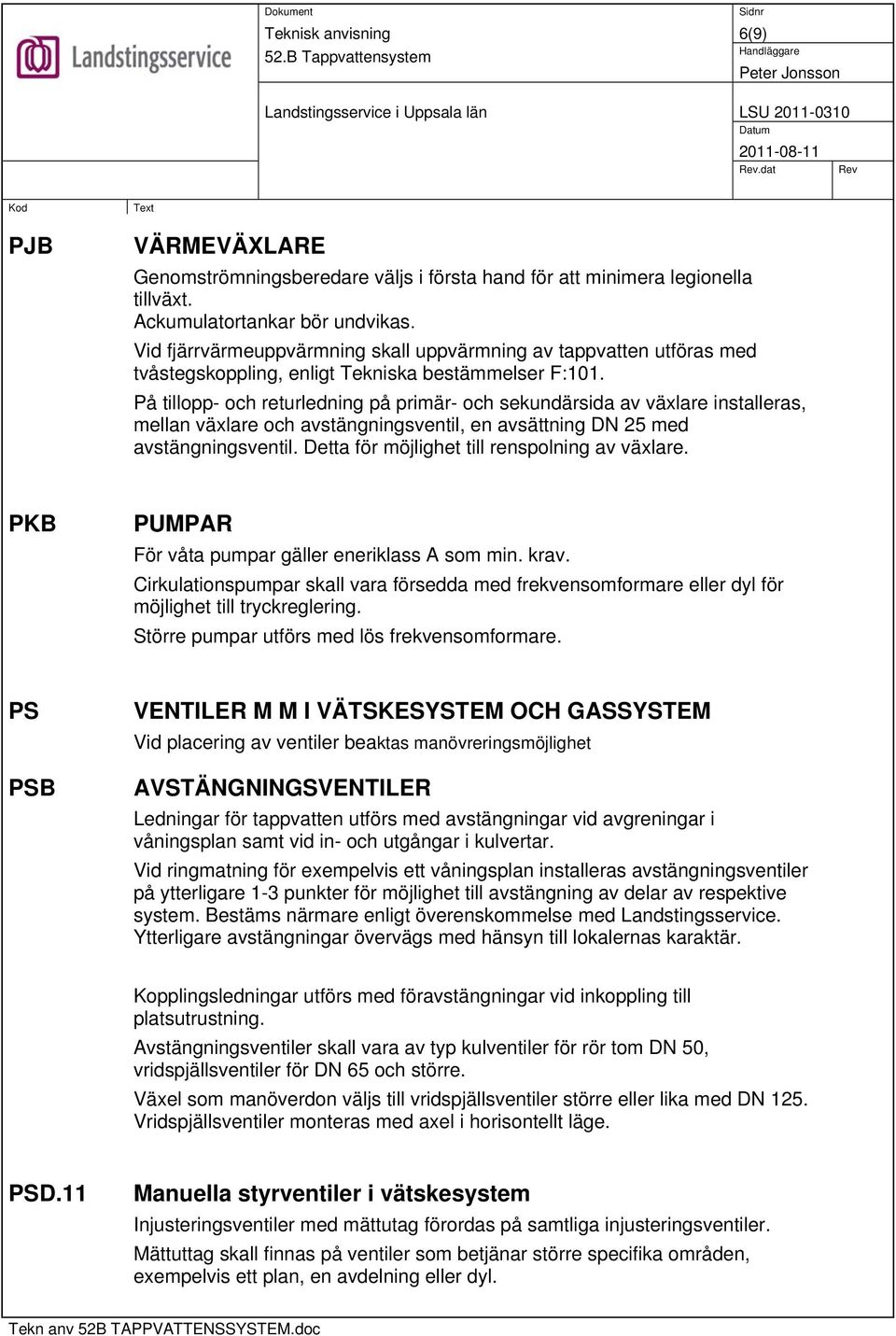 På tillopp- och returledning på primär- och sekundärsida av växlare installeras, mellan växlare och avstängningsventil, en avsättning DN 25 med avstängningsventil.