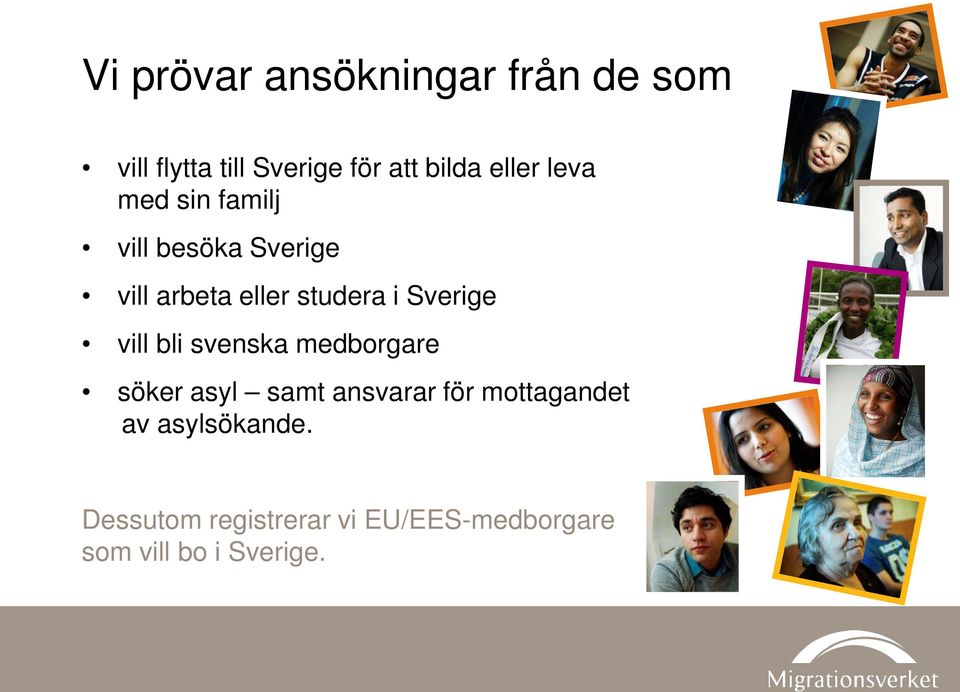 Sverige vill bli svenska medborgare söker asyl samt ansvarar för