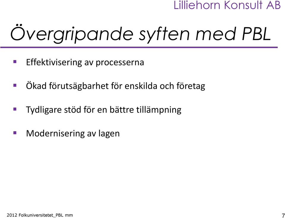 förutsägbarhet för enskilda och företag