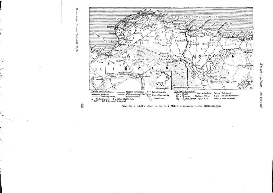 wanenweg \ S nddunen v Wust nbrunn6n * "Refe&.Sfadte,Torls '/' a RifF..._..._ Salzsumpf (So.b<.ha.) N ordöstra Afrika efter en karta Worterl<.l i:irung.!!..!!..:_ '" - Gu.