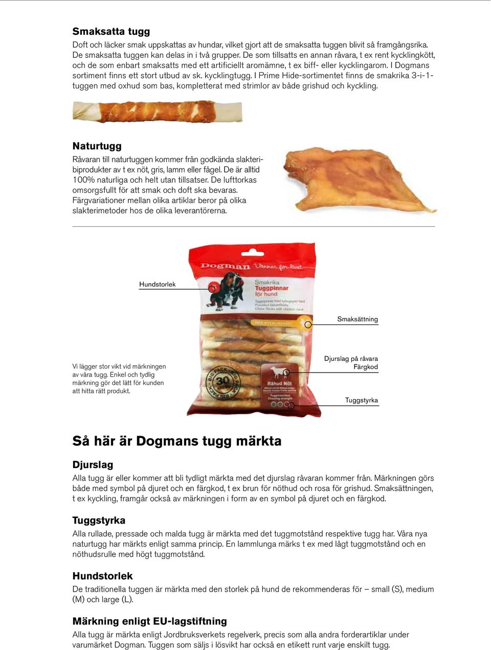 kycklingtugg. I Prime Hide-sortimentet finns de smakrika 3-i-1- tuggen med oxhud som bas, kompletterat med strimlor av både grishud och kyckling.
