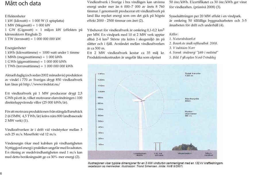 2002 månadsvis) produktion av vindel i 770 av Sveriges drygt 850 vindkraftverk kan läsas på http://www.vindstat.
