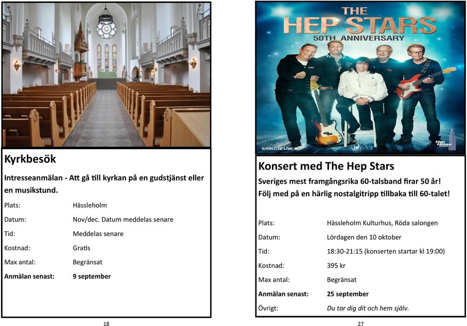 Följ med på en härlig nostalgitripp tillbaka till 60-talet! Tid: Nov/dec.
