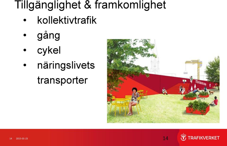 kollektivtrafik gång