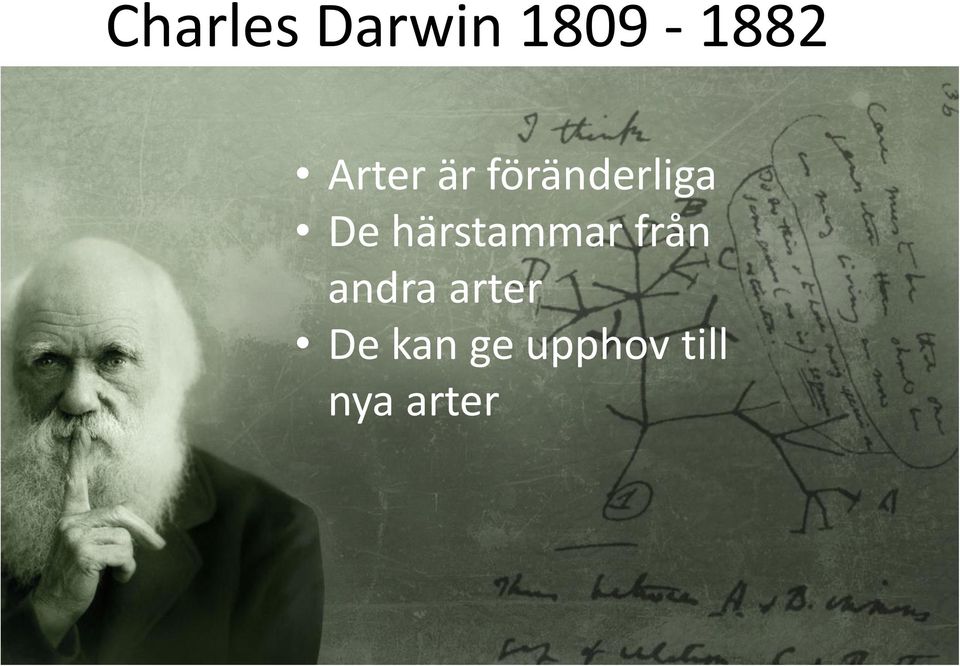 härstammar från andra arter