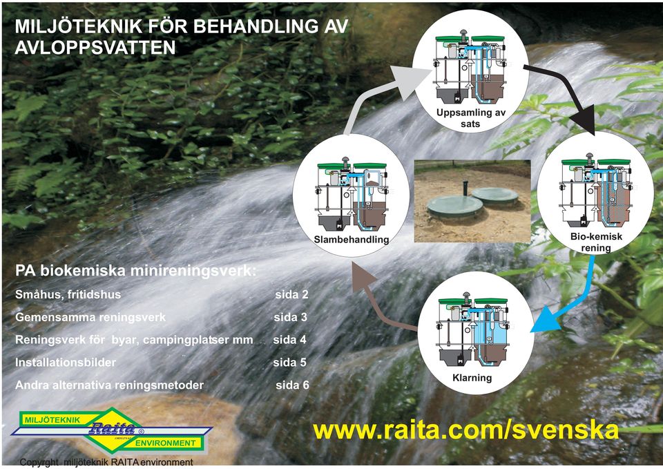Bio-kemisk rening Gemensamma reningsverk sida 3 Reningsverk för byar, campingplatser mm