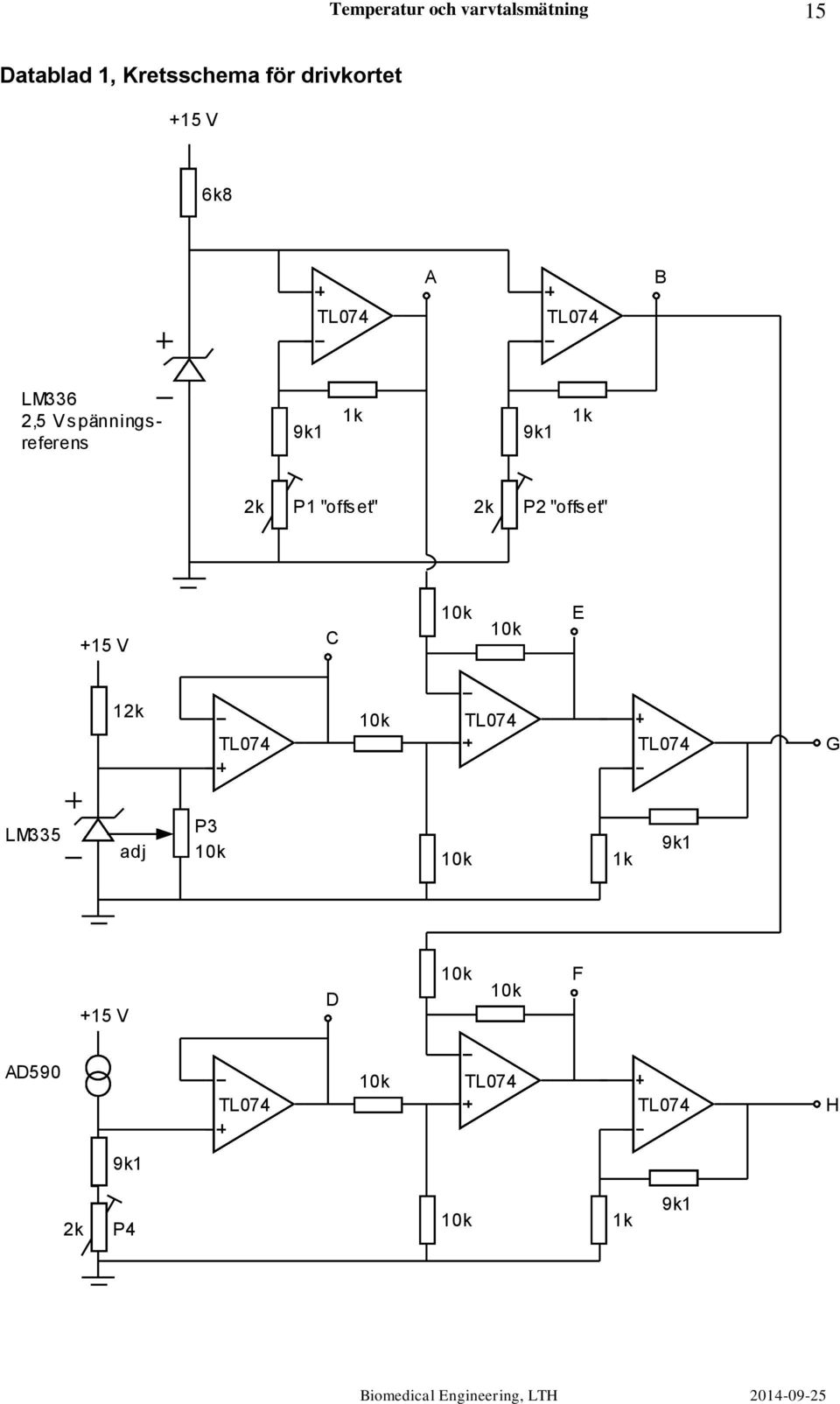 "offset" +15 V C 10k 10k E 12k 10k TL074 TL074 TL074 G LM335 adj P3