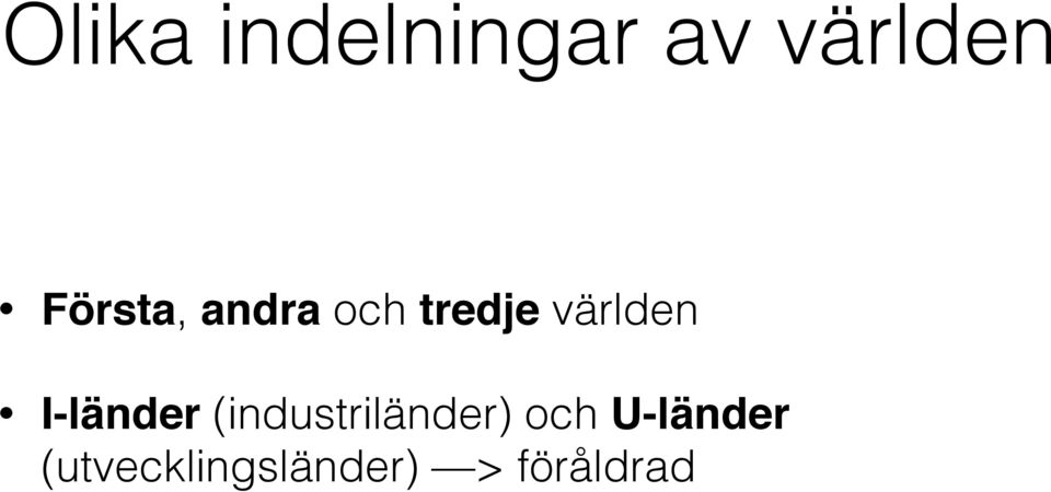 I-länder (industriländer) och