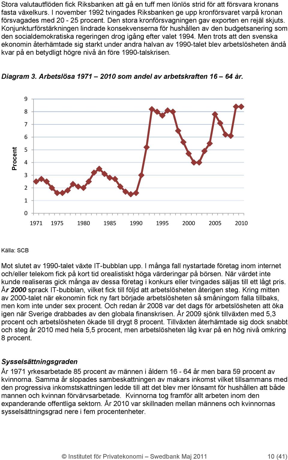 Konjunkturförstärkningen lindrade konsekvenserna för hushållen av den budgetsanering som den socialdemokratiska regeringen drog igång efter valet 1994.