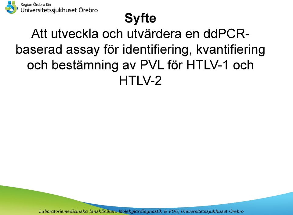 identifiering, kvantifiering och