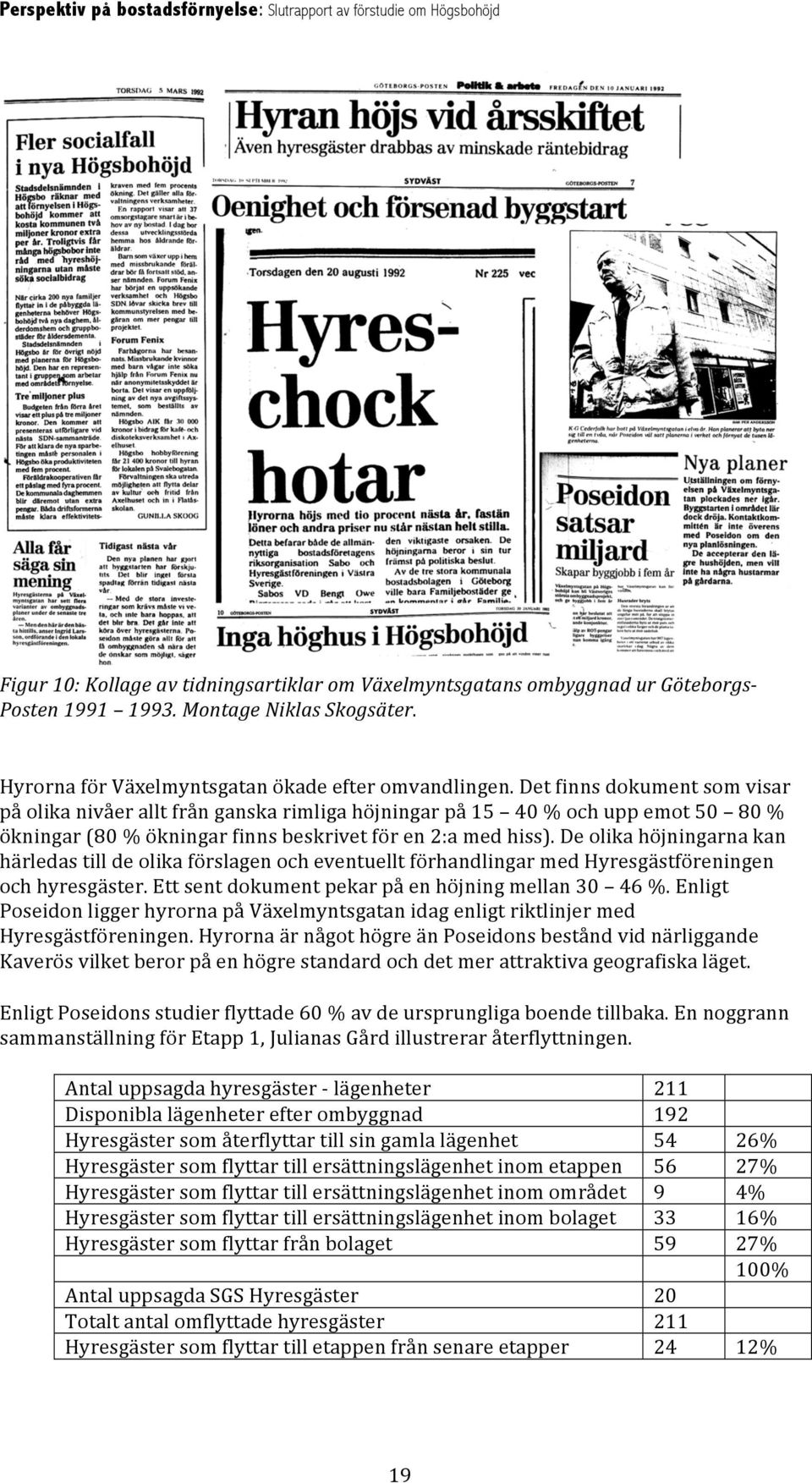 De olika höjningarna kan härledas till de olika förslagen och eventuellt förhandlingar med Hyresgästföreningen och hyresgäster. Ett sent dokument pekar på en höjning mellan 30 46 %.