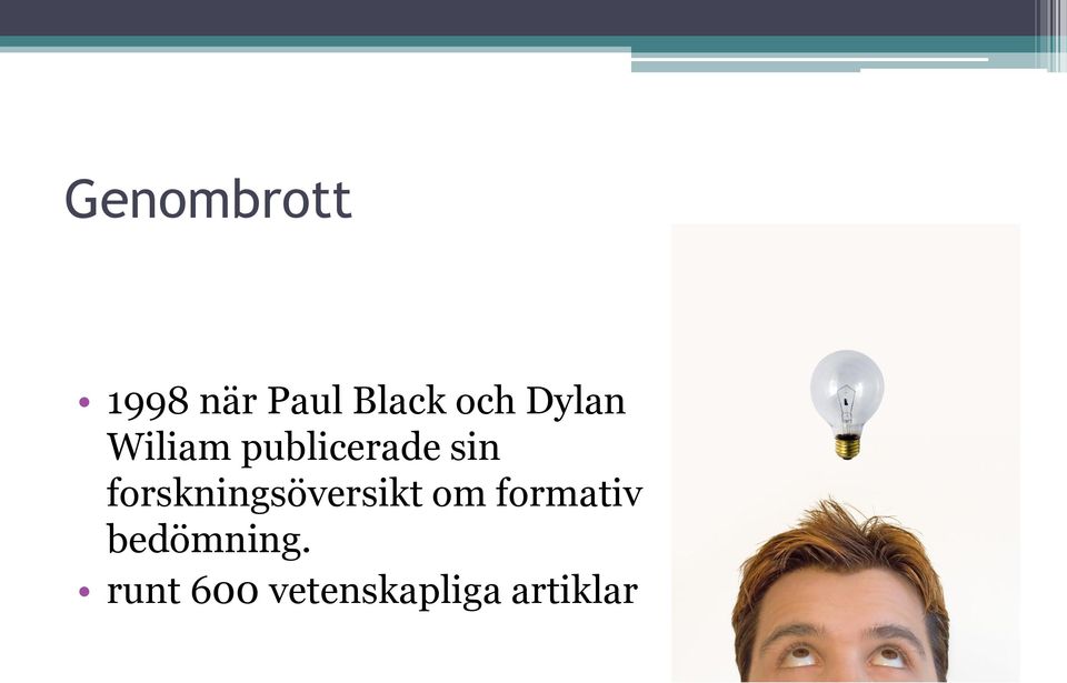 forskningsöversikt om formativ