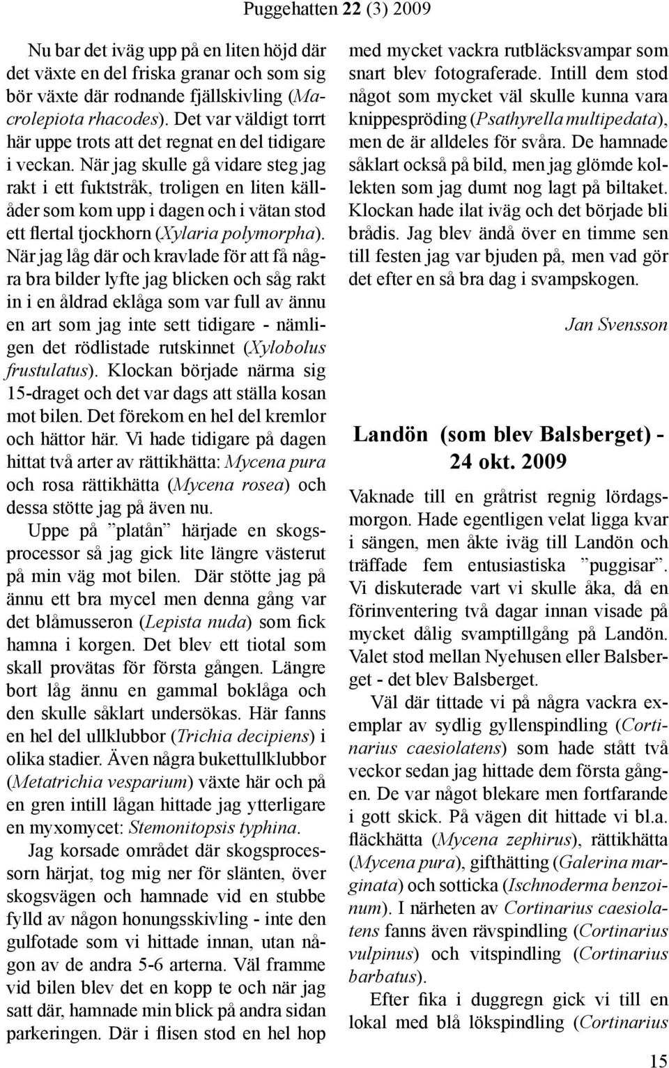 När jag skulle gå vidare steg jag rakt i ett fuktstråk, troligen en liten källåder som kom upp i dagen och i vätan stod ett flertal tjockhorn (Xylaria polymorpha).