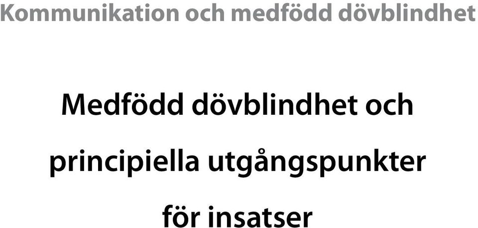 dövblindhet och