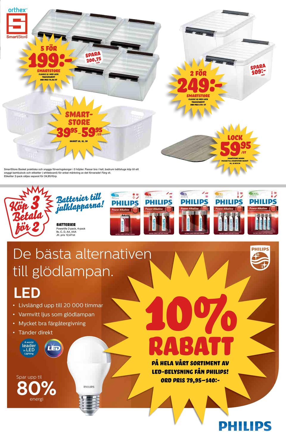 Passar bra i hall, badrum tvättstuga köp till ett snyggt bambulock och etiketter ( whiteboard) för enkel märkning av det förvarade! Färg vit. Etiketter 2-pack säljes separat för 24,/förp.