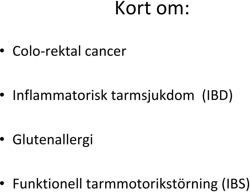 (IBD) Glutenallergi