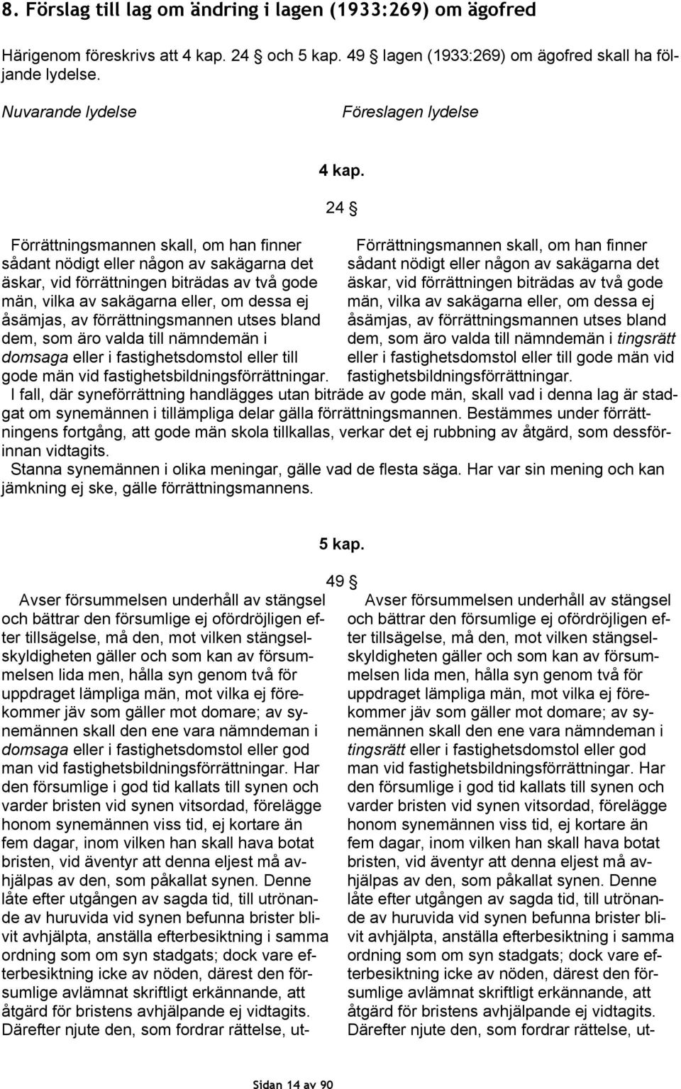 dessa ej åsämjas, av förrättningsmannen utses bland dem, som äro valda till nämndemän i domsaga eller i fastighetsdomstol eller till gode män vid fastighetsbildningsförrättningar. 4 kap.