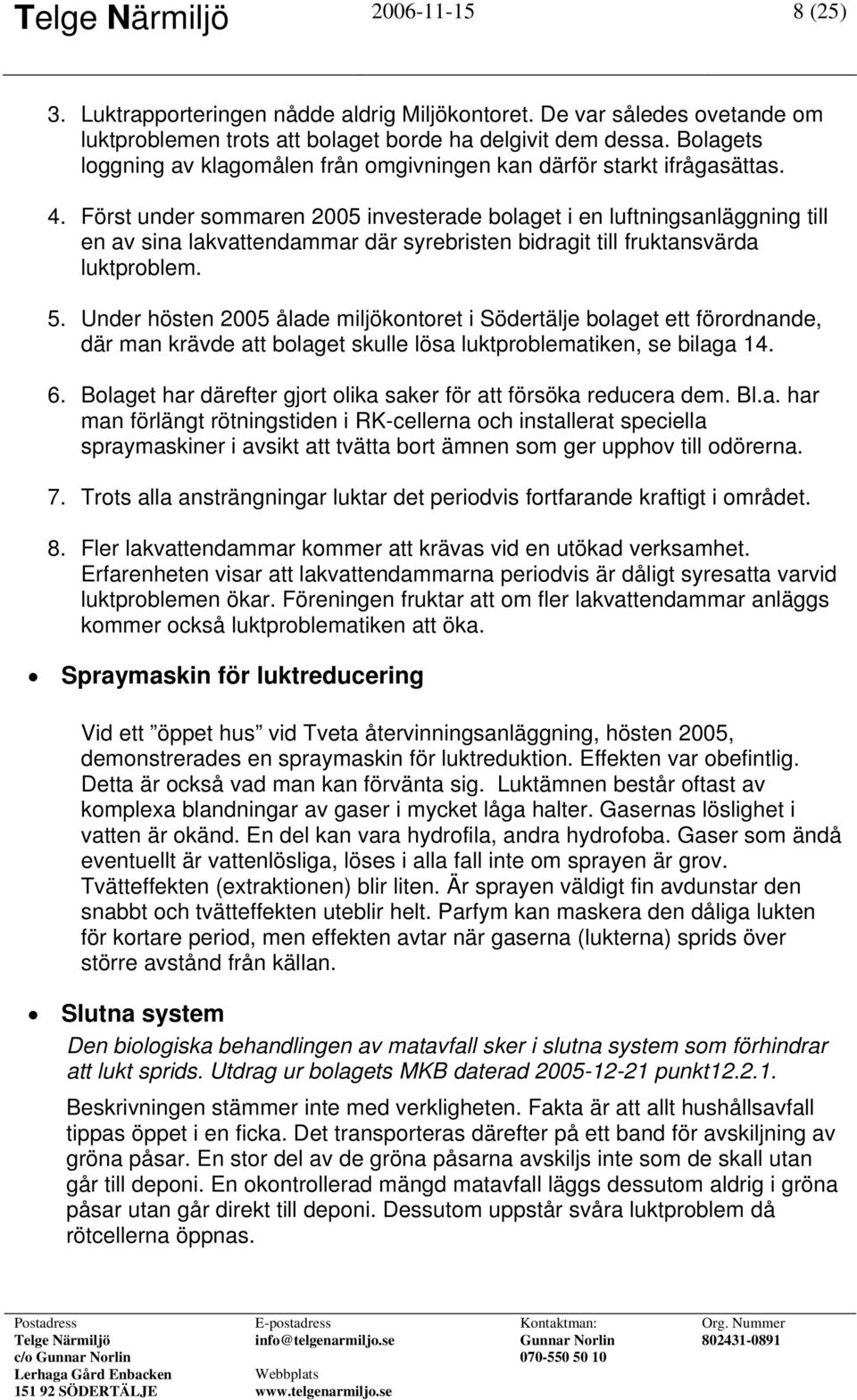 Promemoria angående fortsatt och utökad verksamhet vid Tveta  Återvinningsanläggning i Södertälje - PDF Gratis nedladdning
