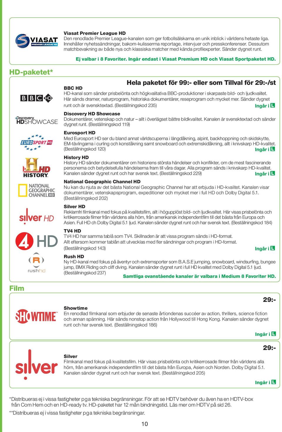 Ej valbar i 8 Favoriter. Ingår endast i Viasat Premium HD och Viasat Sportpaketet HD.