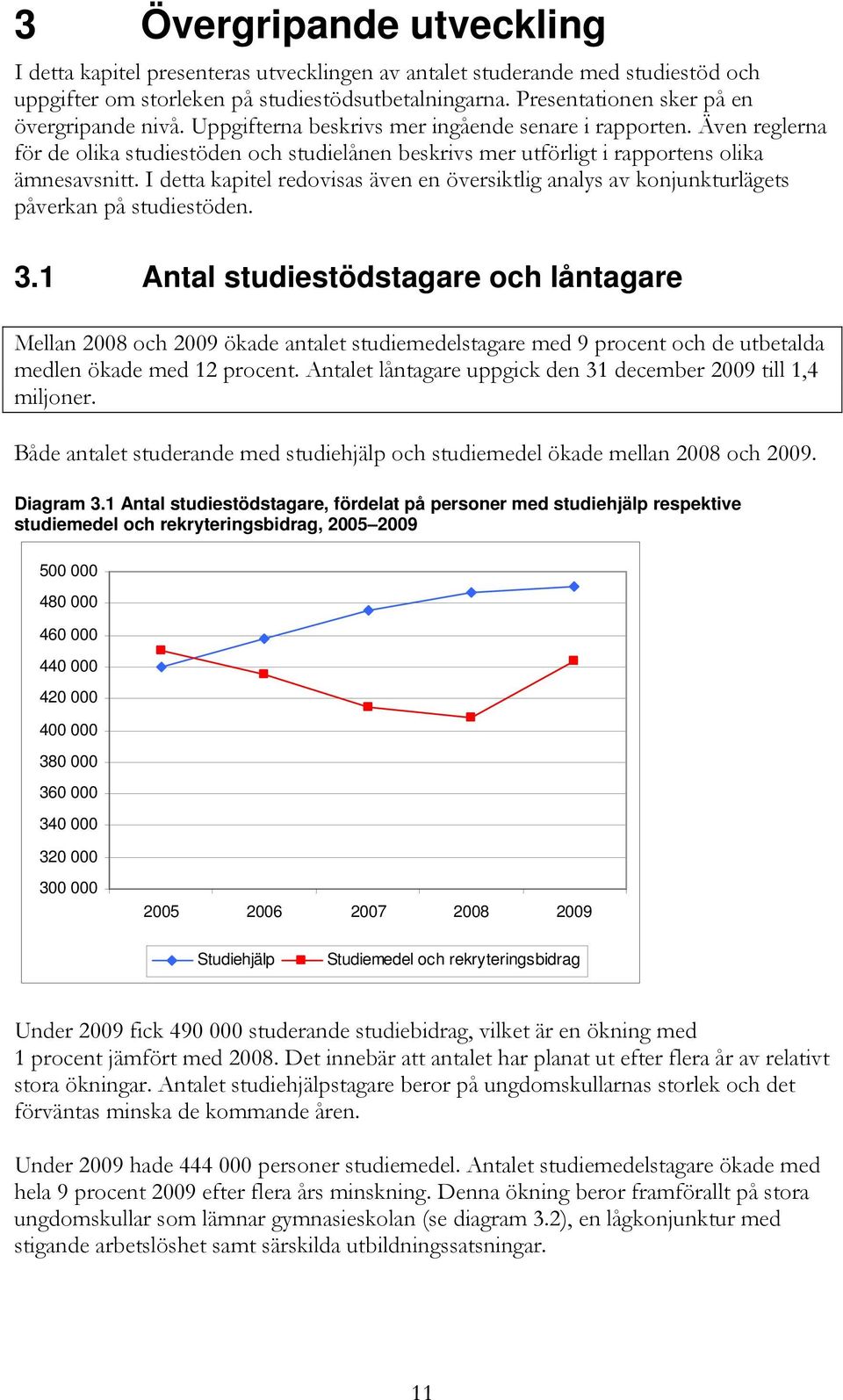 Även reglerna för de olika studiestöden och studielånen beskrivs mer utförligt i rapportens olika ämnesavsnitt.