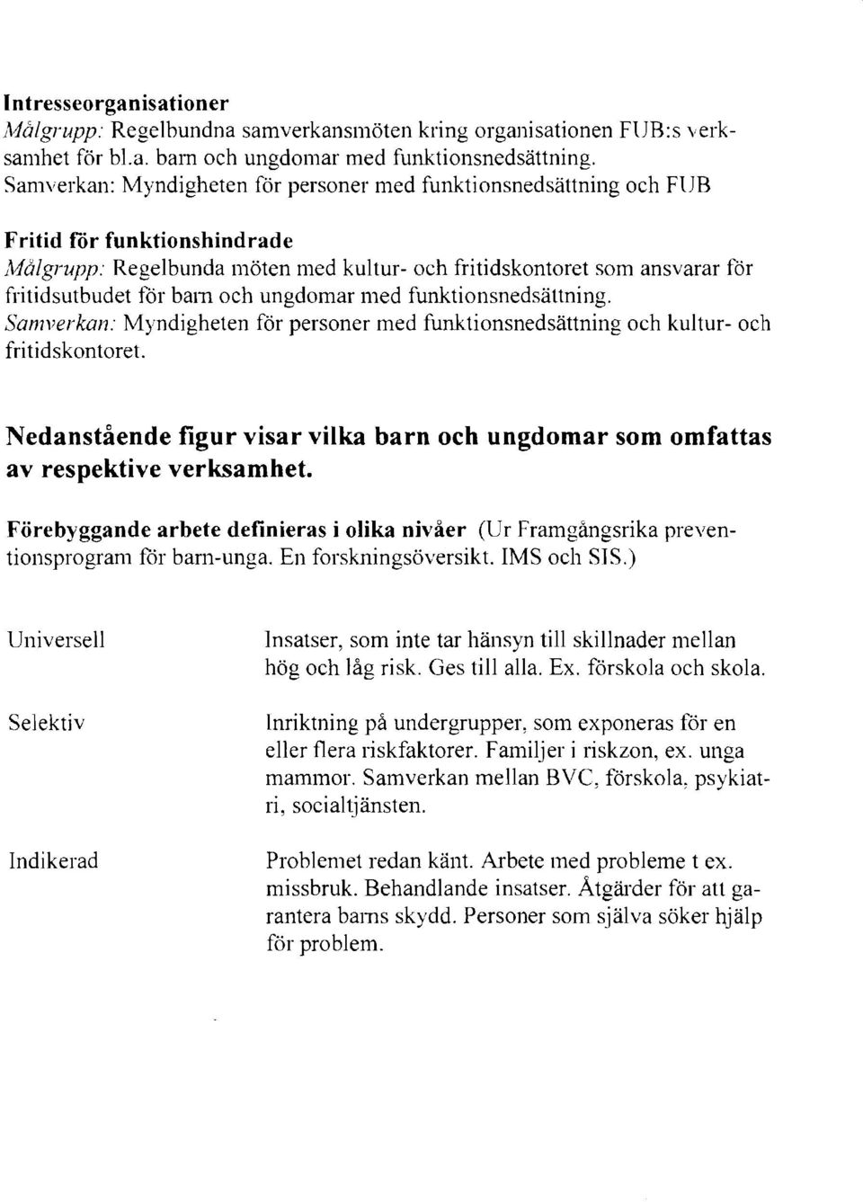 baiti och ungdomar med funktionsnedsättning. Samverkan: Myndigheten för personer med funktionsnedsättning och kultur- och fritidskontoret.