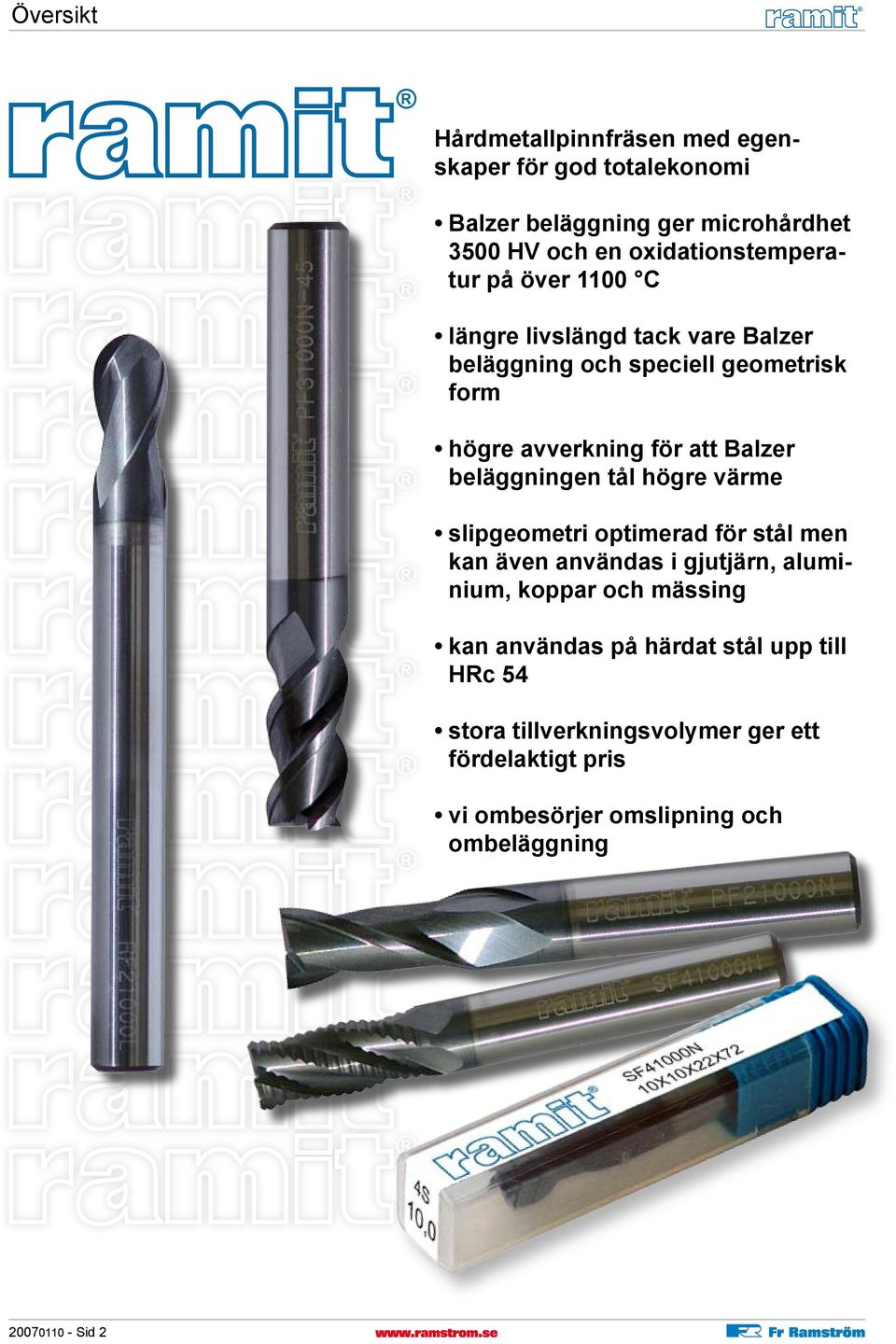 Balzer beläggningen tål högre värme slipgeometri optimerad för stål men kan även användas i gjutjärn, aluminium, koppar och mässing