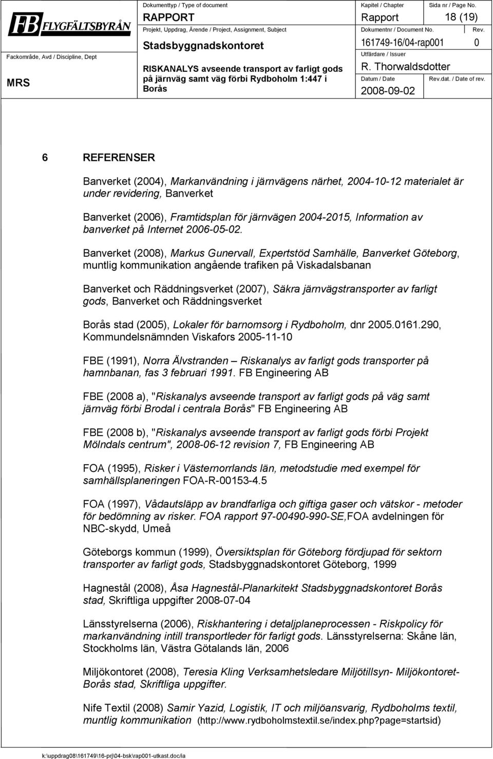 banverket på Internet 2006-05-02.