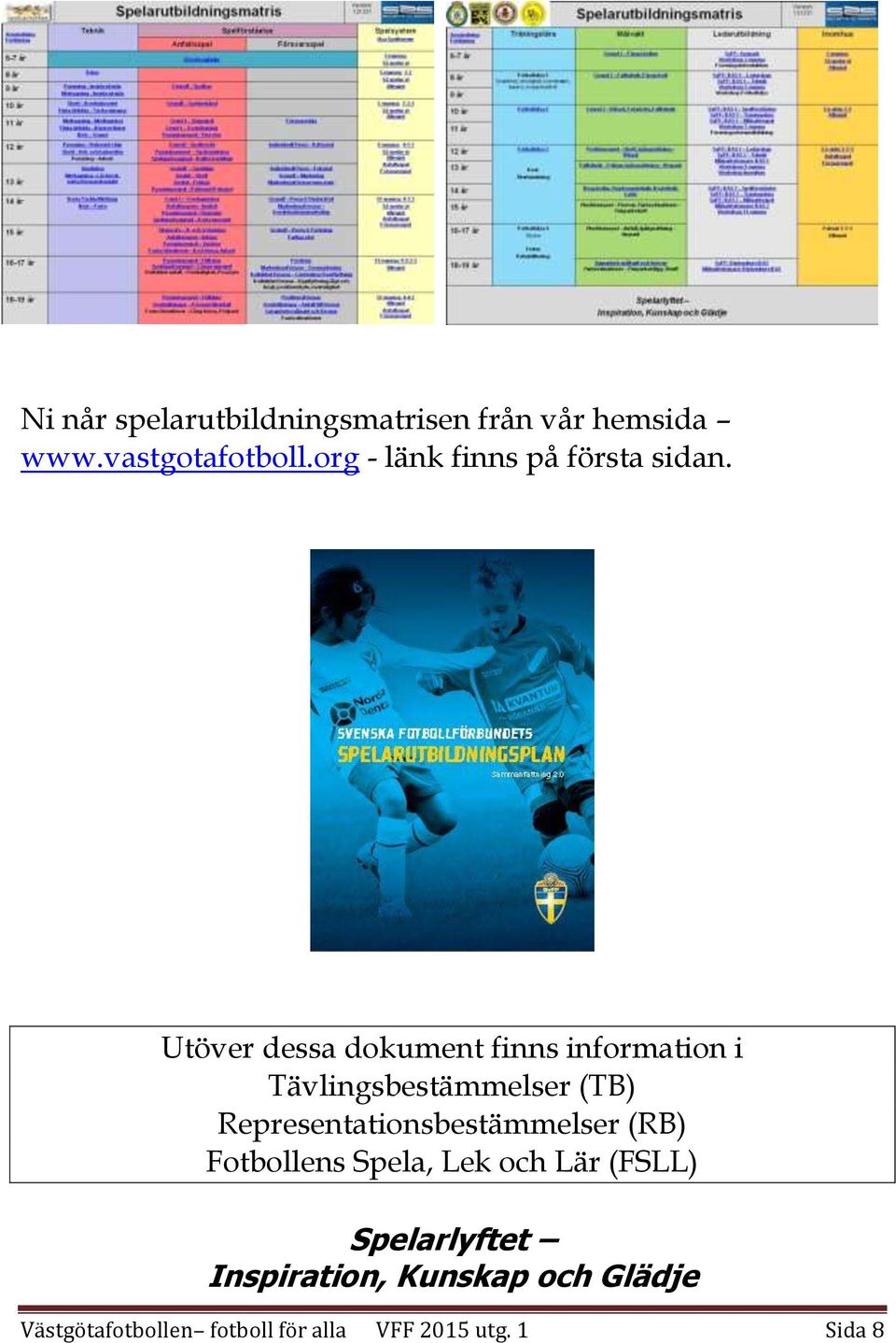 Utöver dessa dokument finns information i Tävlingsbestämmelser (TB)