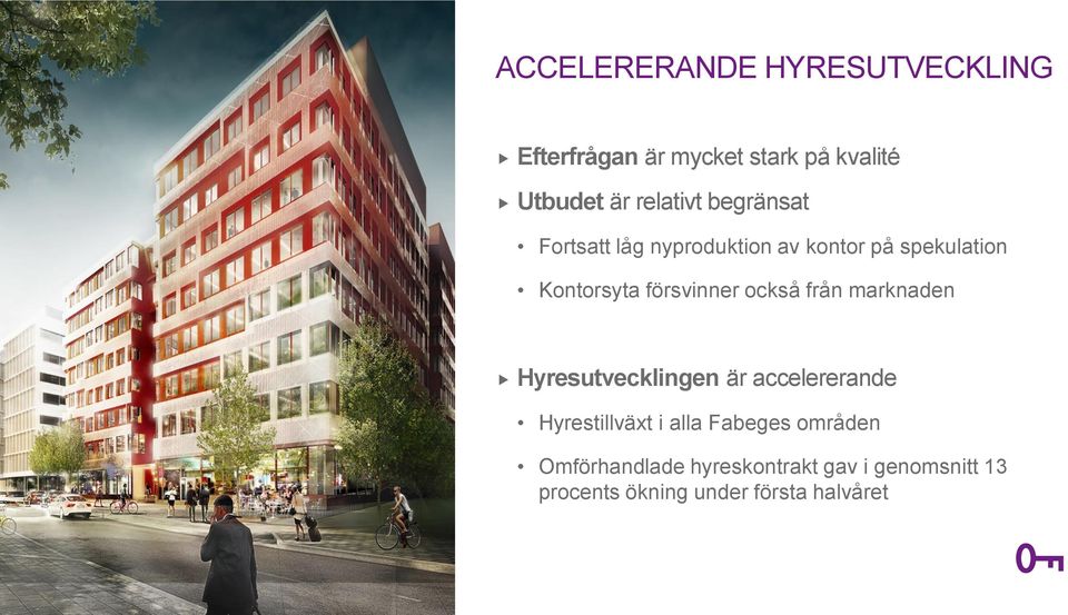 försvinner också från marknaden Hyresutvecklingen är accelererande Hyrestillväxt i alla