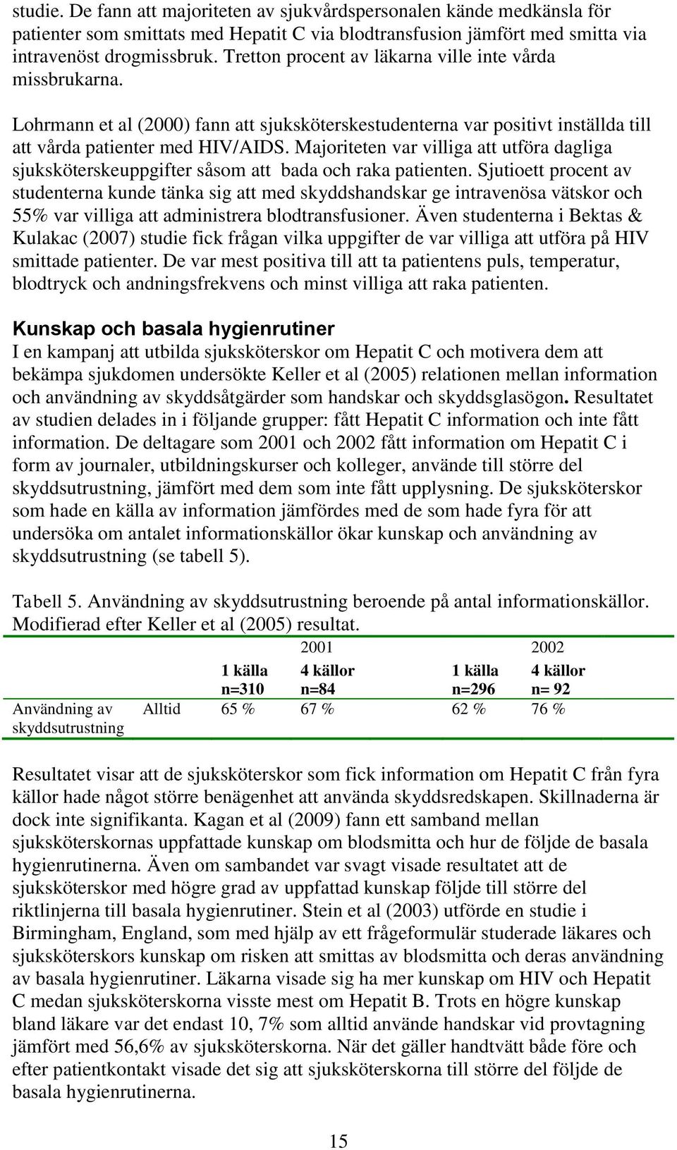 Majoriteten var villiga att utföra dagliga sjuksköterskeuppgifter såsom att bada och raka patienten.