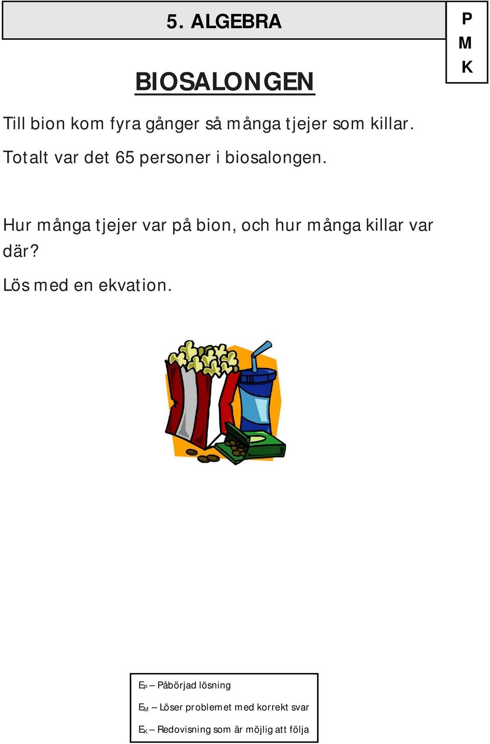 Hur många tjejer var på bion, och hur många killar var där?