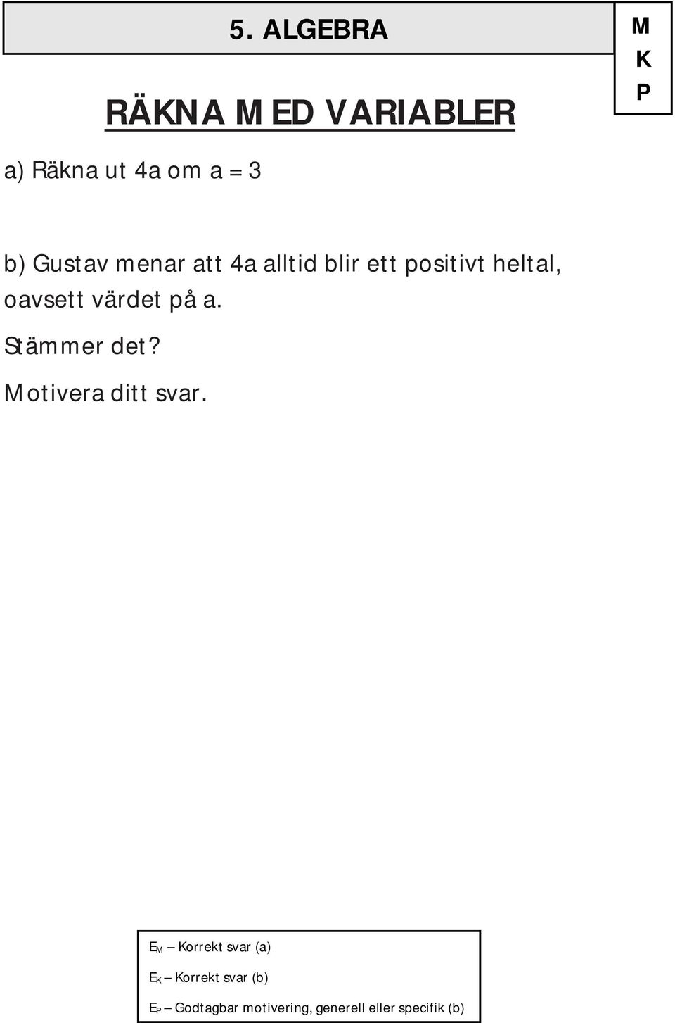 heltal, oavsett värdet på a. Stämmer det? Motivera ditt svar.