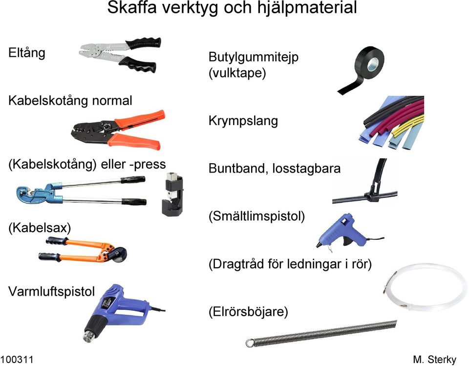 -press Buntband, losstagbara (Kabelsax) (Smältlimspistol)