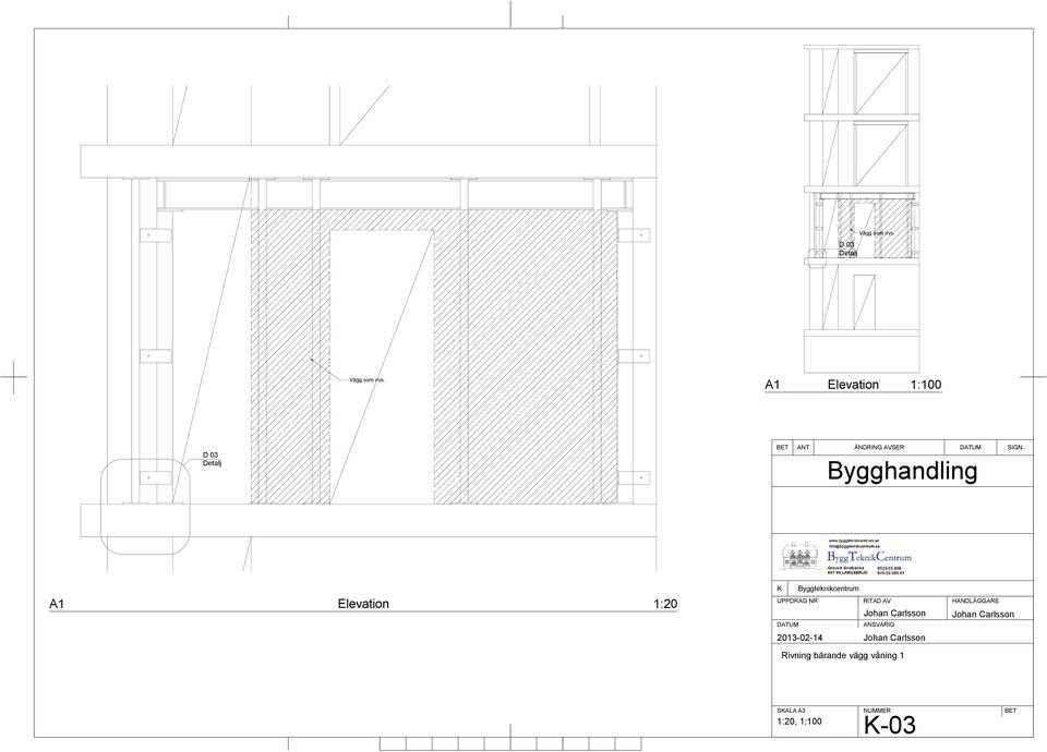 A1 Elevation 1:100 D 03 BET